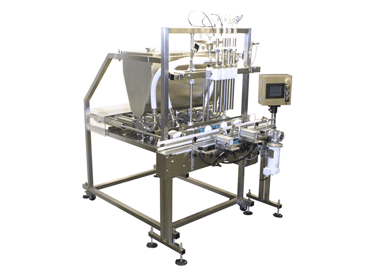 Piston tube filling machine